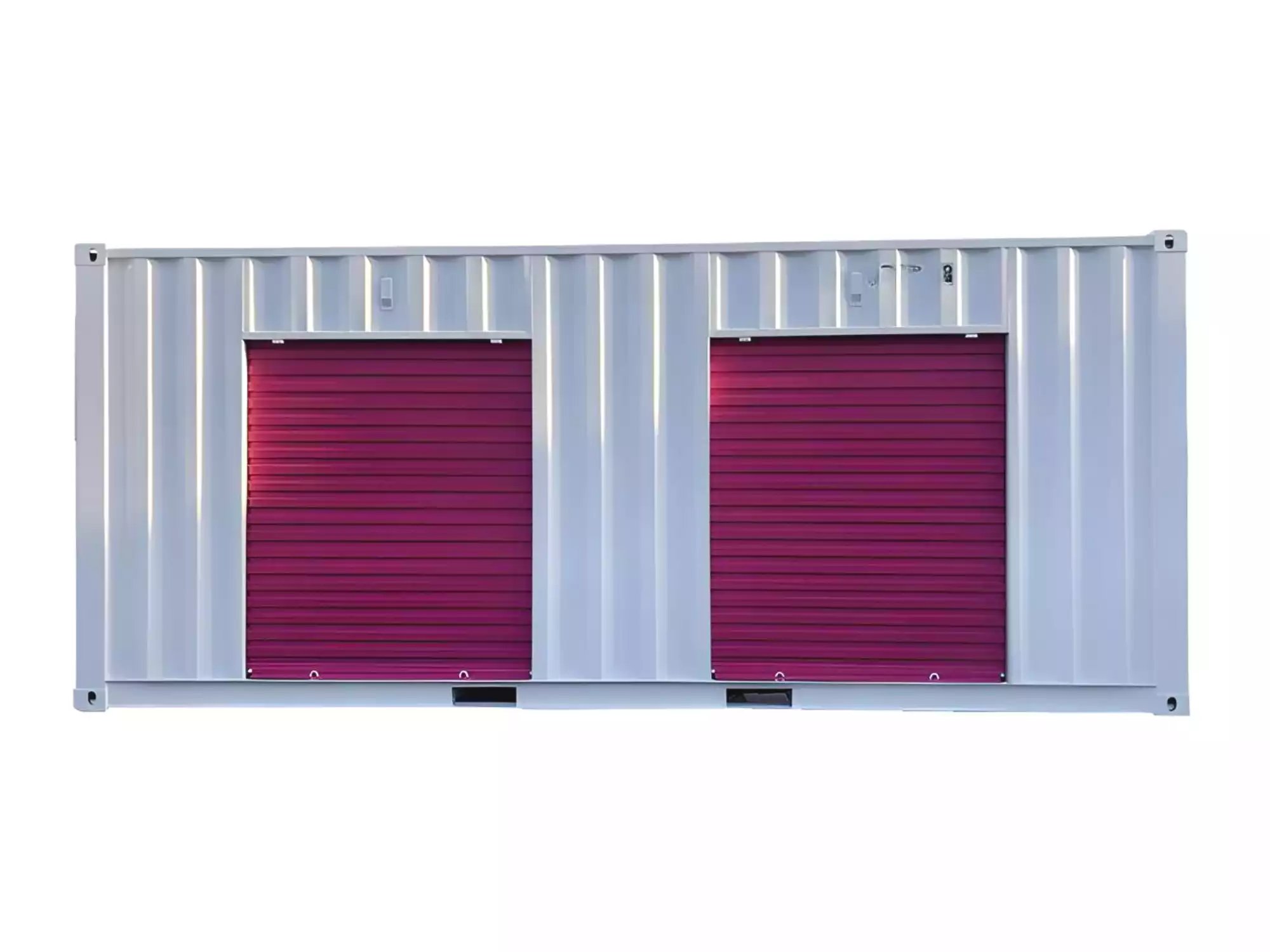 20ft shipping container self storage unit with 2 side-open-roller up doors