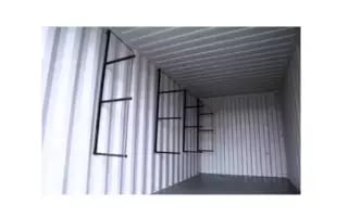self-storage-shipping-container-internal-Steel-wall-with-steel-custom-shelves